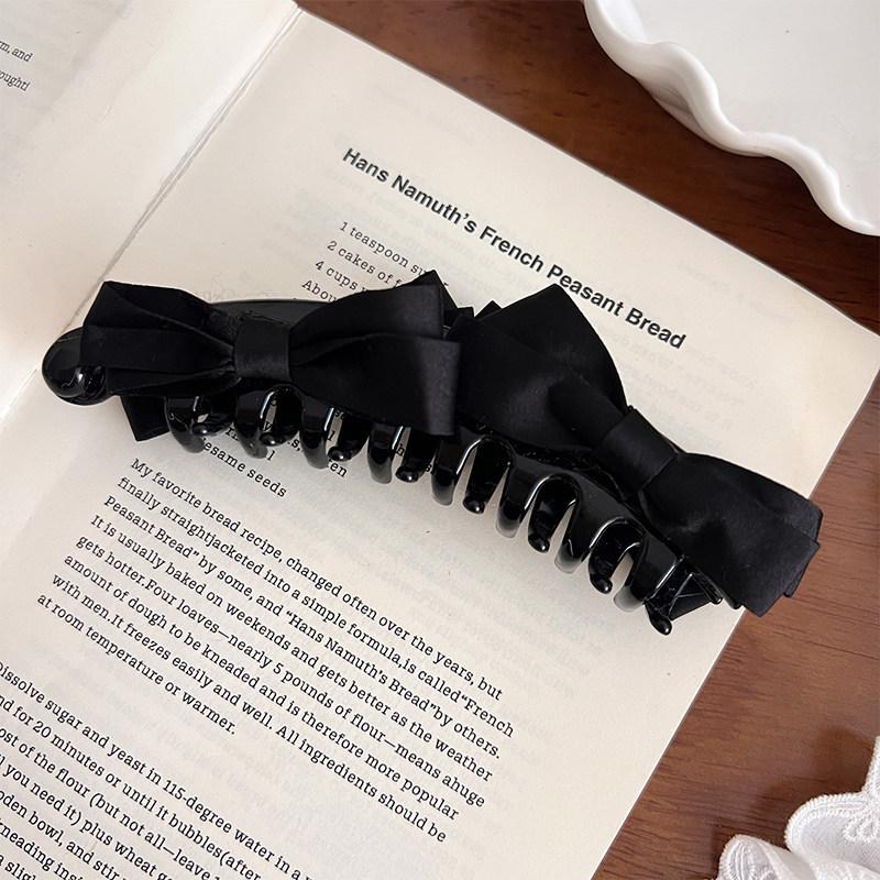 Korean Bow Banana Clips For Women Sweet Bowknot Ponytail Hairpins Hair Clamps Clip Barrettes Elegant Party Hair Accessories New
