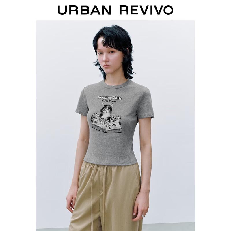 UR Women s Slim Fit Colorblock Print Short Sleeve T-Shirt S