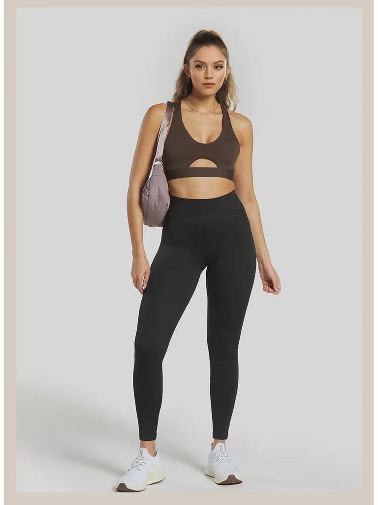 Women's European & American Hollow Back Sports Bra - High-Intensity Yoga & Fitness Vest