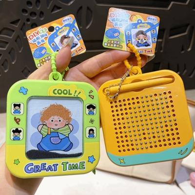 DIY Magnetic Drawing Board Magnetic Powder Mini Drawing Pad  Keychain Decoration