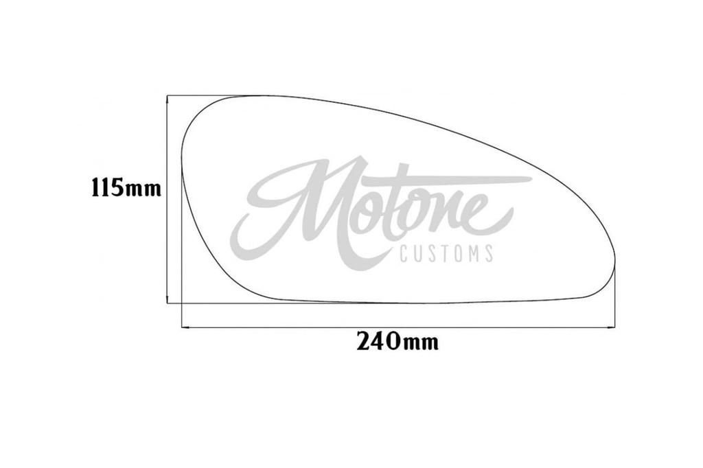 Motone Universal Tank Pad (MTE080) for Street Twin, Thruxton R/RS, Bobber, and Speedmaster, Union Jack