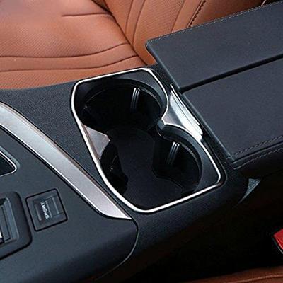 Qimeix Fit Car Replacement for 2017 2018 Peugeot 3008 5008 Chrome Cup Holder Trim