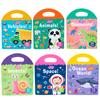Children'S Enlightenment Early Education Portable Jelly Quiet Paste Book Puzzles, Cognitive Sticker Books, Paper Toys