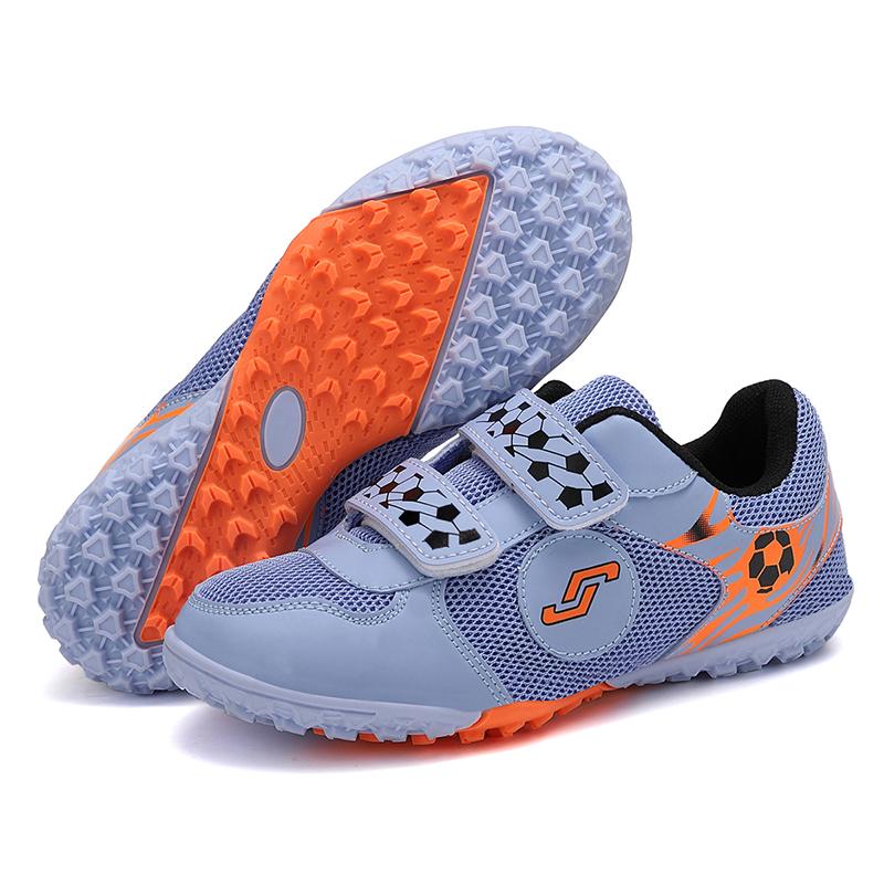 Children Football Shoes Youth Short Spike Velcro Football Shoes Training Boys Kids Football Boots