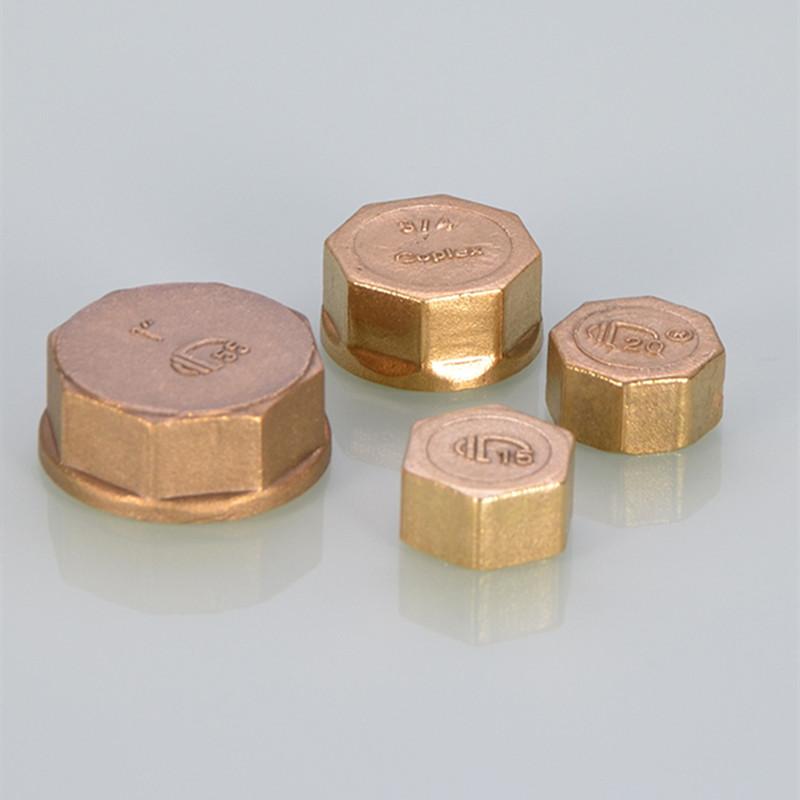 1/2 3/4" 1 Inch Male Female Thread Brass Pipe Hex Head End Cap Plug Fitting Quick Connector Ght  Brass Universal Faucet Adapter