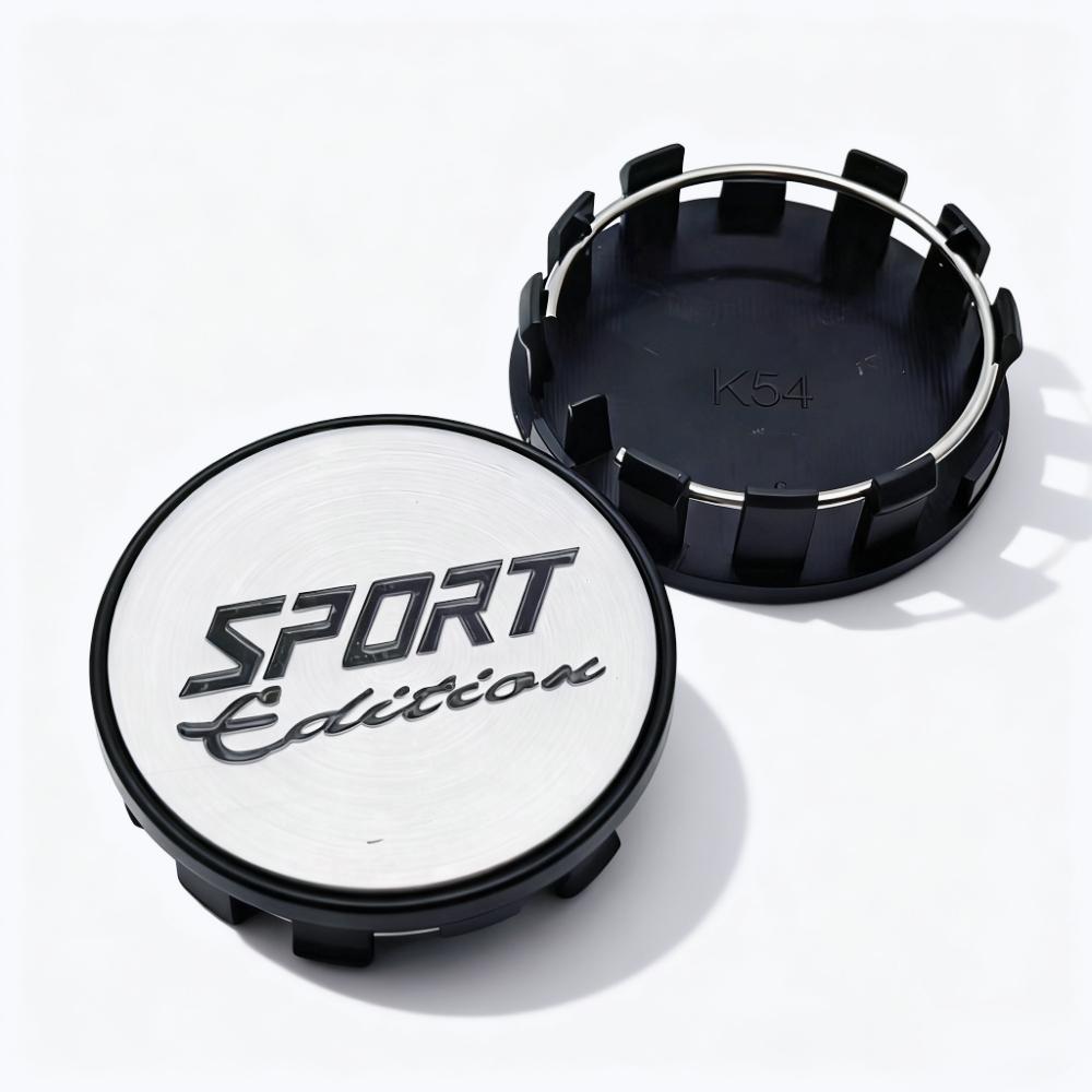 4pcs Sport Edition Logo Emblem Car Wheel Center Caps O.D 54MM 50MM Wheels Hub Cap Rim Hubcaps Dust Cover Replace Car Accessories