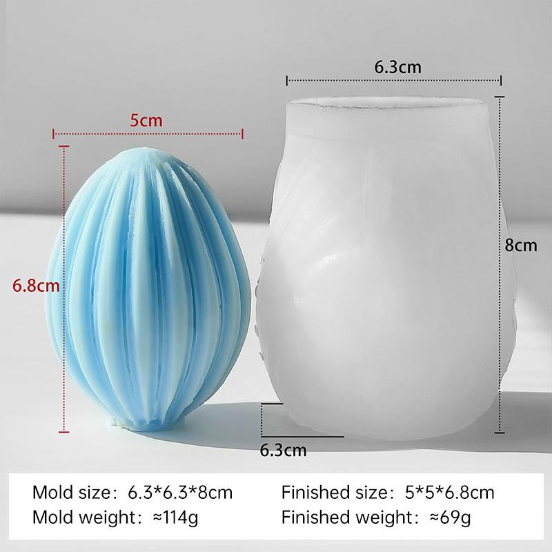 DIY Easter Egg Silicone Mold Handmade Aroma Candle Plaster Easter Decoration Molds Candle Making Supplies