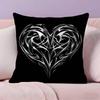 ART H-heart S-shape Pillow Case  Ultra Soft Skin Friendly Fabric Cloud Like Comfort & Concealed Zipper