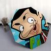 Ombrello da Viaggio a Tema Mr. Bean - 8 Stecche, Apertura e Chiusura Automatica, Design Pieghevole Portatile, Ombrello Compatto ed Elegante Adatto per Esterni