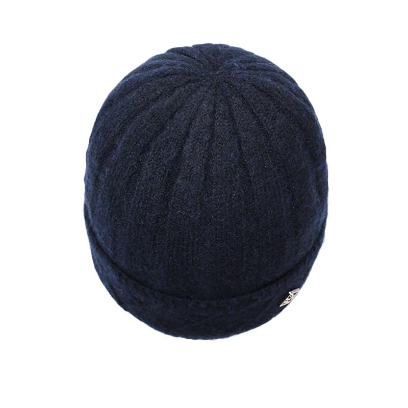 Wool Hat Men's Outdoor Hat Warm Hat British Style Knitted Hat