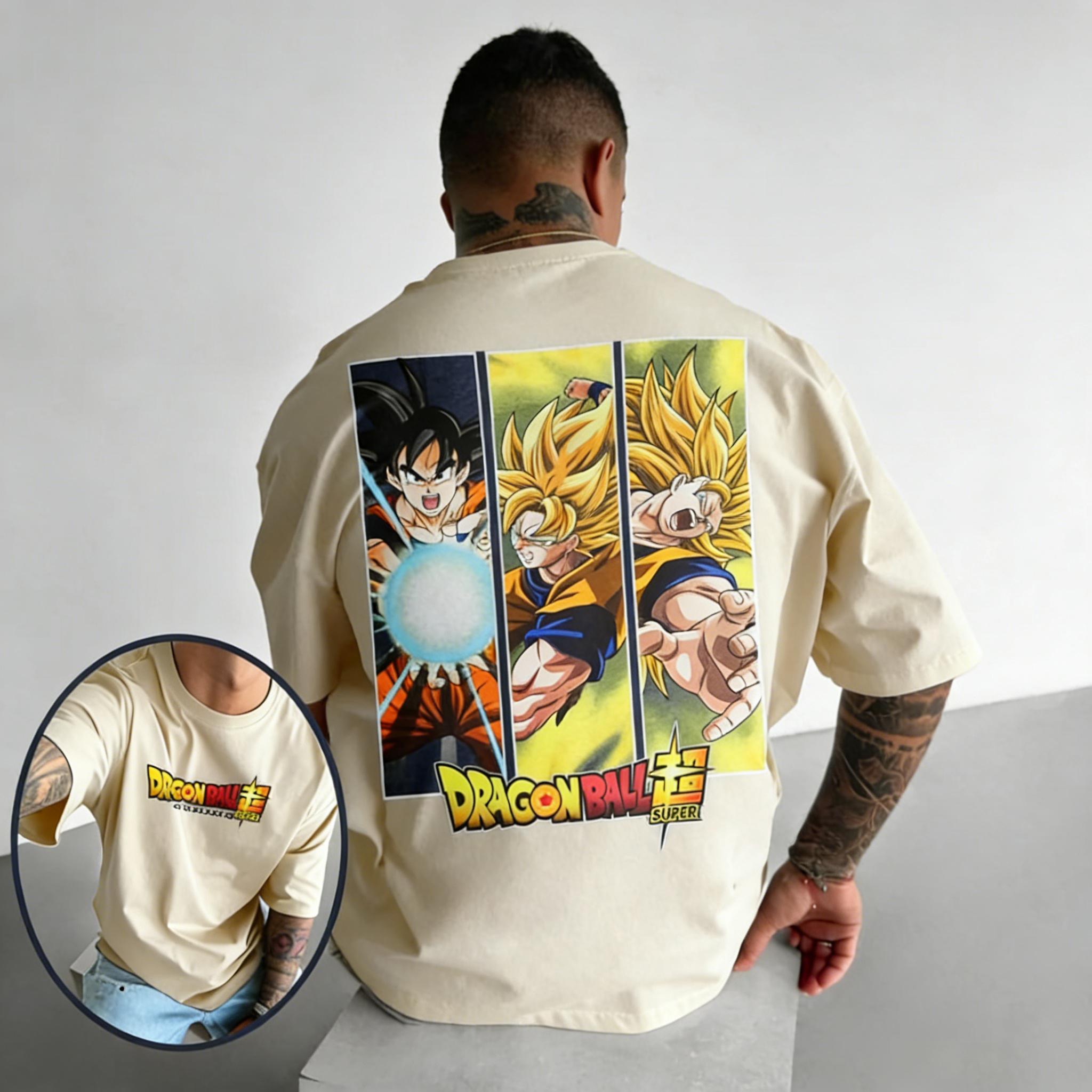 

Plus Size Dragon Ball Summer Anime Pattern Printed Men Women Tshirt Casual Parent Child Tops Street Fashion Harajuku Style Y2K S