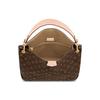 Louis Vuitton Graceful Coated Canvas With Leather Handbag Small Women's Brown M43701