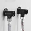 2PCS Black Faucet Adapter Base Water Tap Connector Splitter  Bracket Converter Brass/Zinc Alloy Pipe Fitting