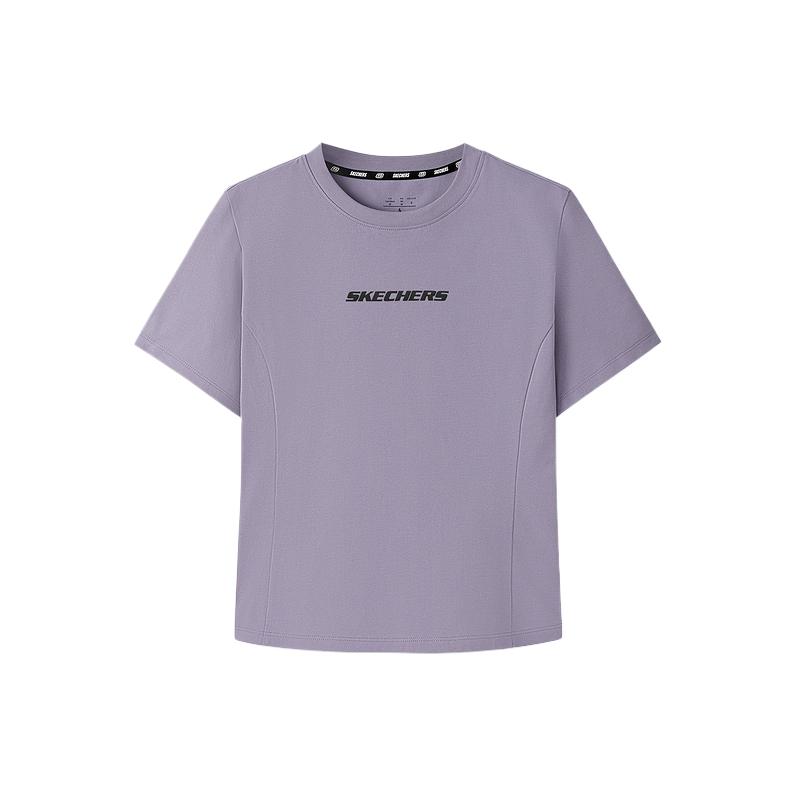 Skechers Solid Color Breathable Antibacterial Pullover Regular T-Shirt Women tops L226W137-03D1 XL