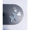 LAEKOU Jelly Balloon Dog Keychain for Women, Cute Bag Charms Key Chain