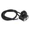 Universal 1" CNC Motorcycle Dual LED Switch Manual On+Off for Head Fog Light 1x