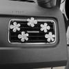 5pcs New Water Diamond Five Petal Flower Diamond Flower Car Air Outlet Decoration Clip Car Interior Decoration