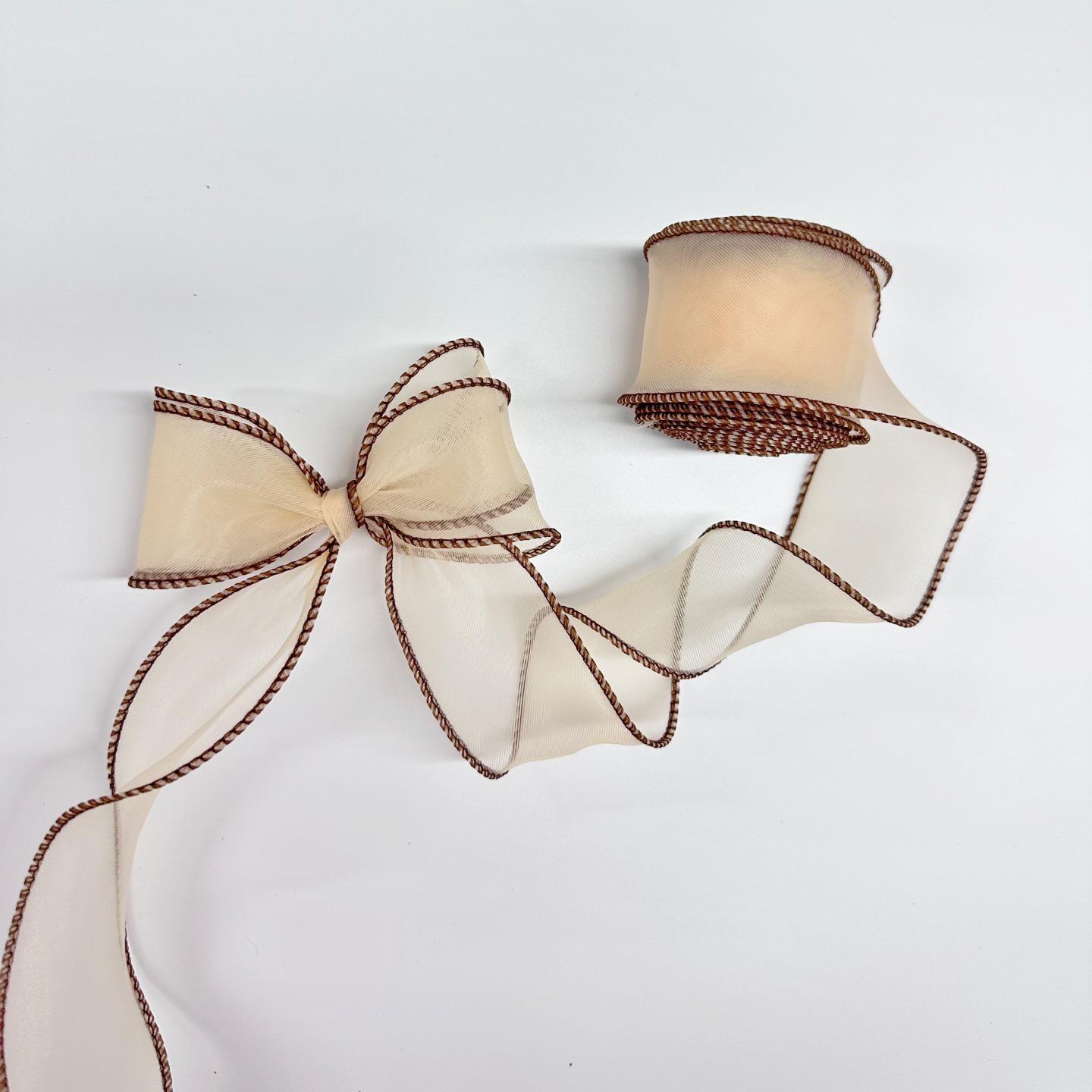 Silk Fishtail Gauze Handmade Hair Accessories Bow Ribbon for DIY & Gift Packaging