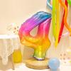 40" Rainbow Gradient Number Balloons for Kids' Birthday Party Photo Props