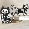 Spooky Cats Silicone Mould Halloween Decoration Crafting Tool for Resin Keychain Pendants Food Safe Materials Project