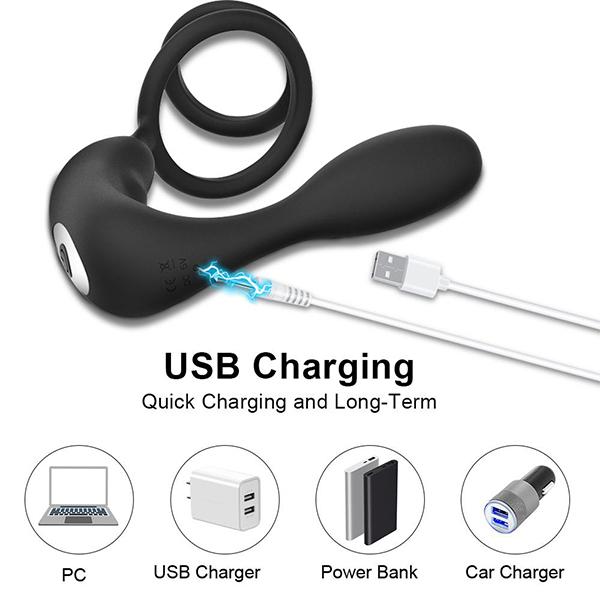 Wireless Remote Control Prostate Massager Anal Vibrator Sex Toys for Men Penis Cock Rings Delay Ejaculation Ring Sex Toys for Man