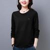 Female Autumn Daily T-shirt Long Sleeve Simple Slim Clothing