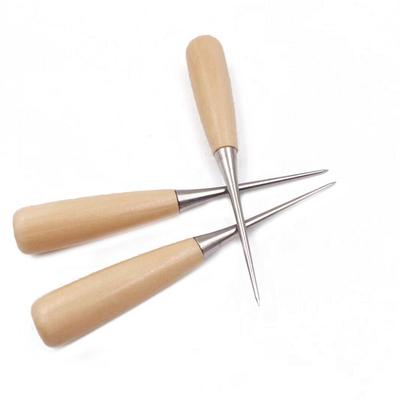 Sewing Awl Needle  with Wooden Handle for Various DIY Handmade Projects