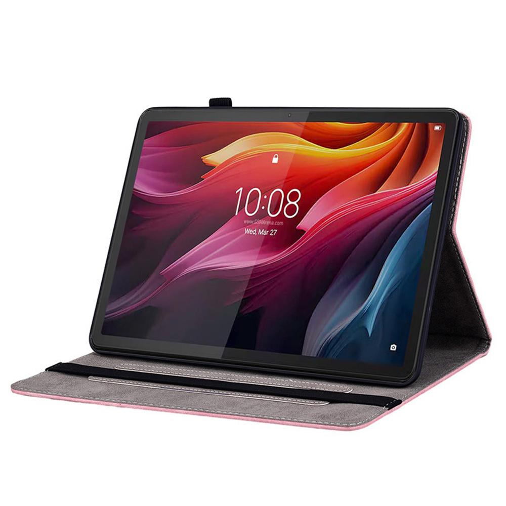 Pentru Lenovo Idea Tab (TB336ZU/TB336FU)/Carcasă pentru Xiaoxin Pad 11 2025 cu Suport Carduri, Husă din Piele Anti-Zgârieturi, Imprimeu Floare de Trandafir