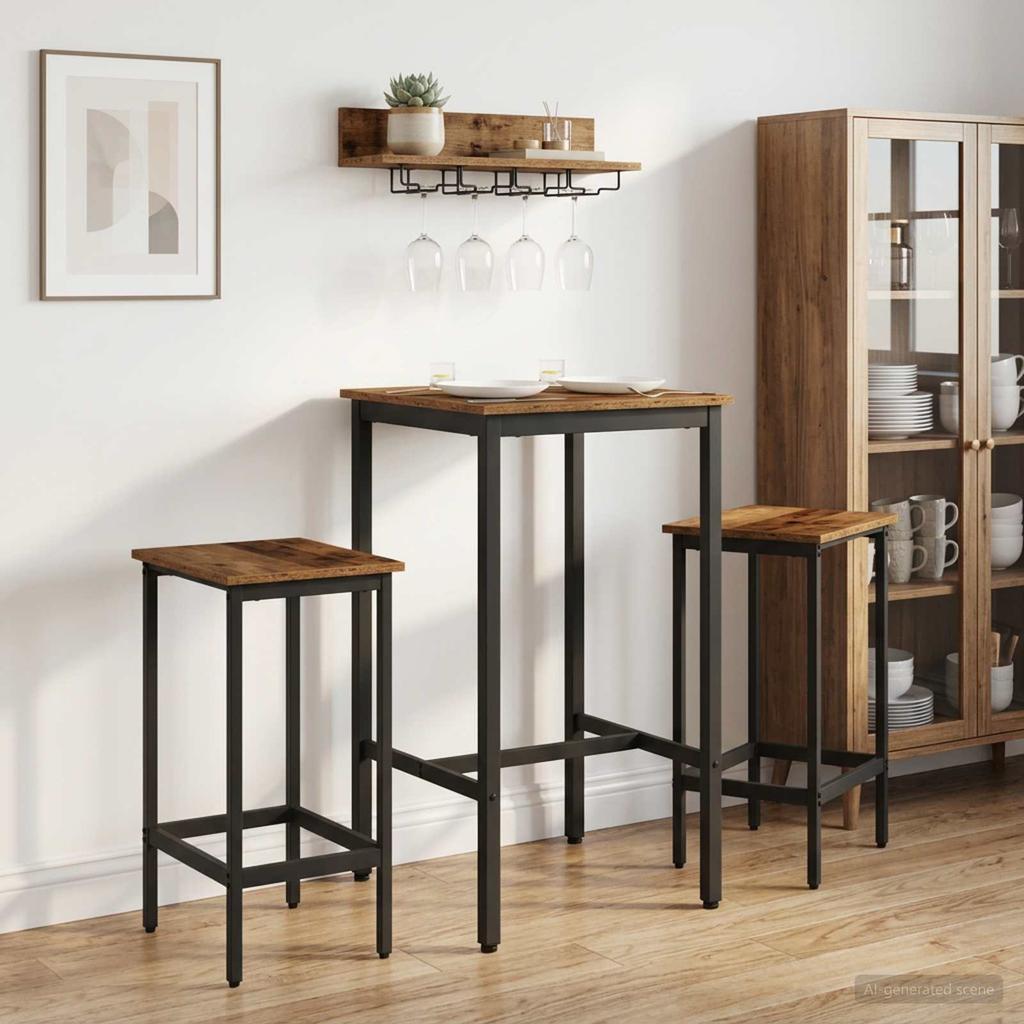 Bar Stools 2 pcs. Reclaimed Wood 40 x 32 x 64 cm Engineered Wood
