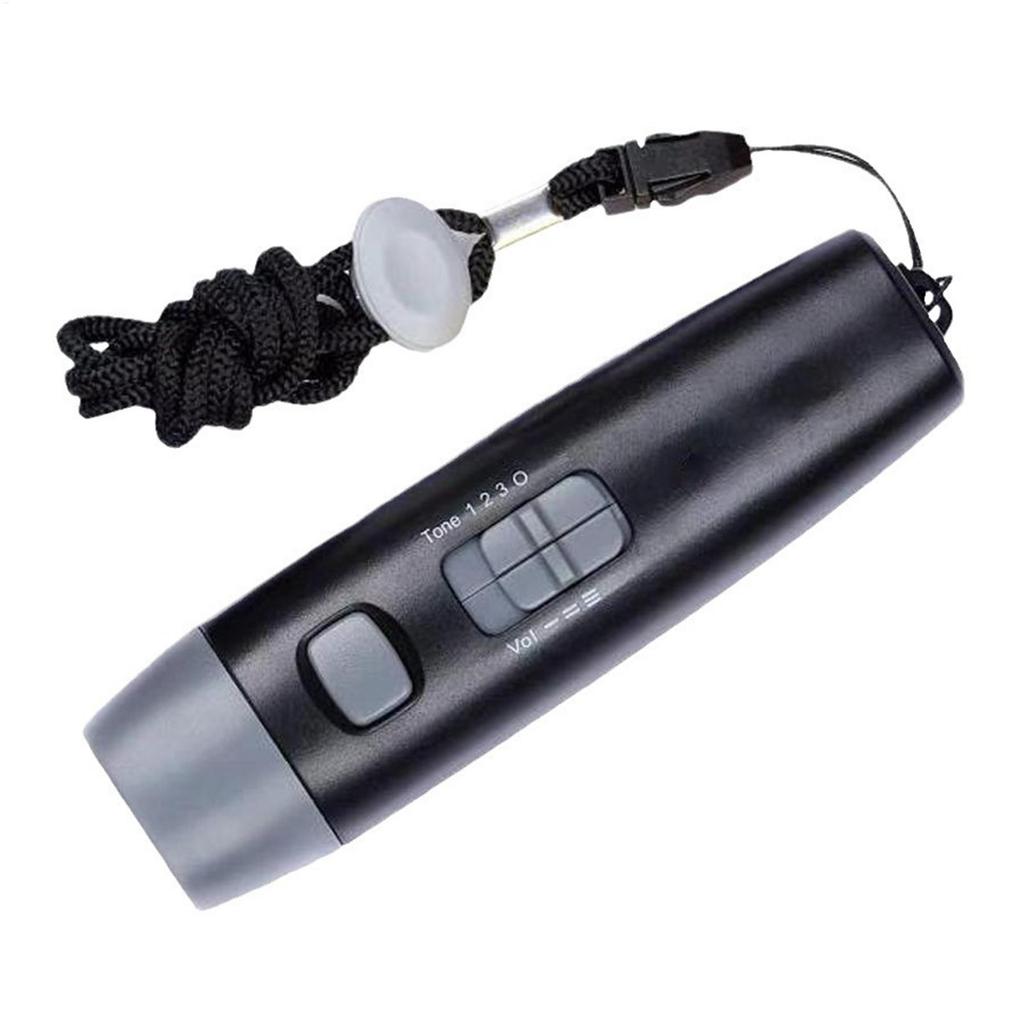 Electric Whistle 3 Sound Effects Adjustable Whistle Handheld Whistle with Cord for Football Basketball Volleyball Hockey