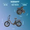 Fafrees F20+ Pro Sammenleggbar Elektrisk Sykkel, 250W Motor, 36V 22.5Ah Batteri, 20*3.0 tommers Dekk, 25km/h Maks Hastighet