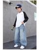 Boys' Spring & Autumn Straight Leg Cargo Jeans - Trendy Cool Style for 2026
