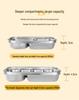 304 Stainless Steel Insulated Lunch Box with Lid, Large Capacity for Adults, Office & Student Use, Microwave Safe Bento Box