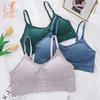 U-Shaped Back Sports Tube Top Breathable Crop Lingerie Underwear Sexy Wireless Bralette Seamless Women Bra Padded Sleep Tops Bra