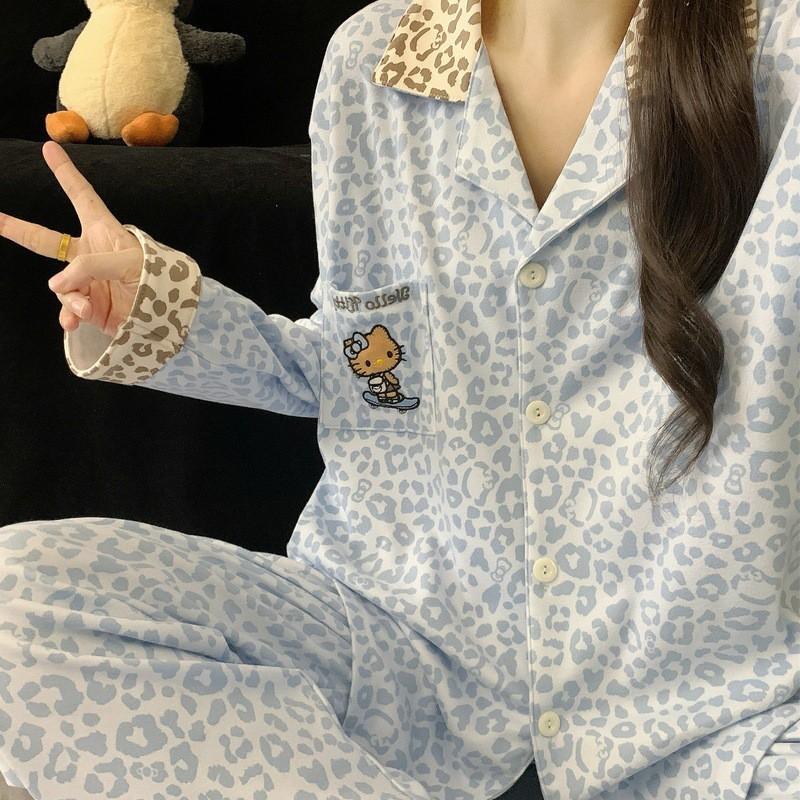Womens Thick Fleece Pajama Set With Button Long Sleeve Top Pants Winter Home Comfort