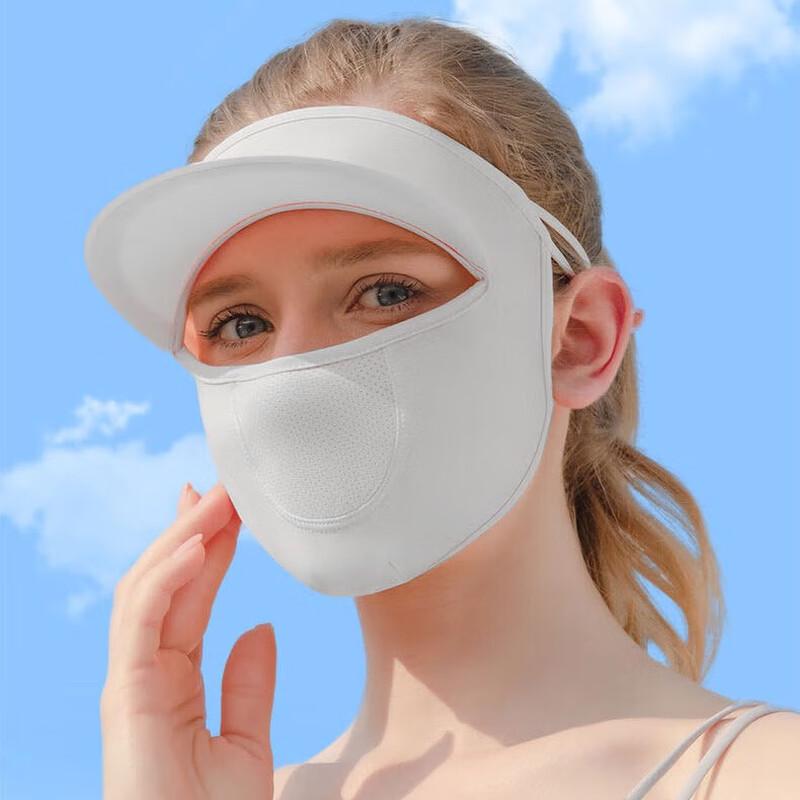 Ice Silk Sun Protection Face Mask with Brim