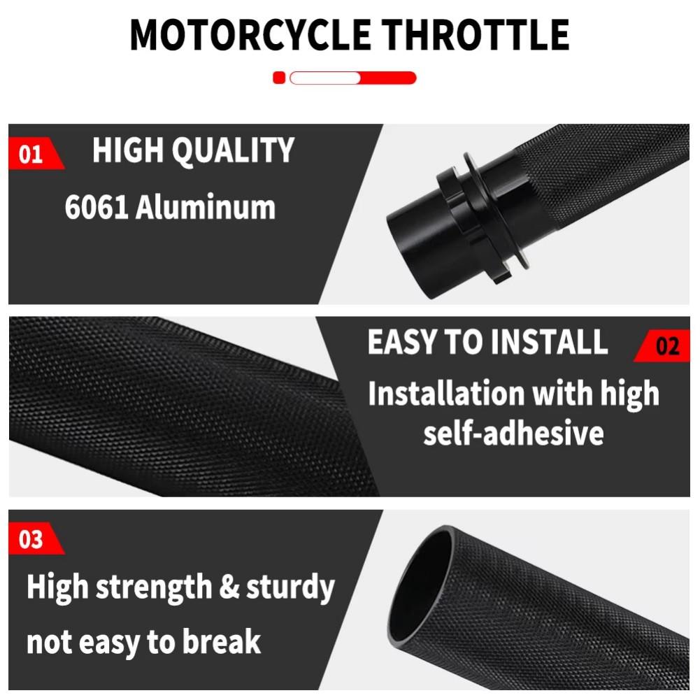 Motorcycle Accessories CNC Aluminum Grip Throttle Control Compatible With Various Models Lightweight Performance