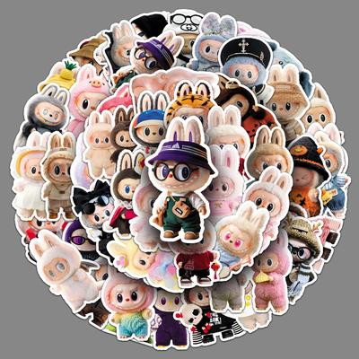 50 3D Rag Doll Cute Cartoon Waterproof Decorative Computer Hand Mug Sticker