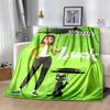Custom 1pc Name Luck Umbrella Cat Rain Blanket, Soft And Comfortable Blanket, Casual Warm, Camping Travel Blanket, Birthday Gift Q910181