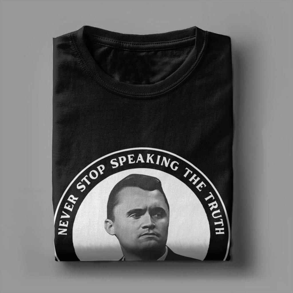 Men's T-Shirt Charlie Kirk Funny Pure Cotton Tees Short Sleeve  T Shirt Round Neck Clothes Graphic