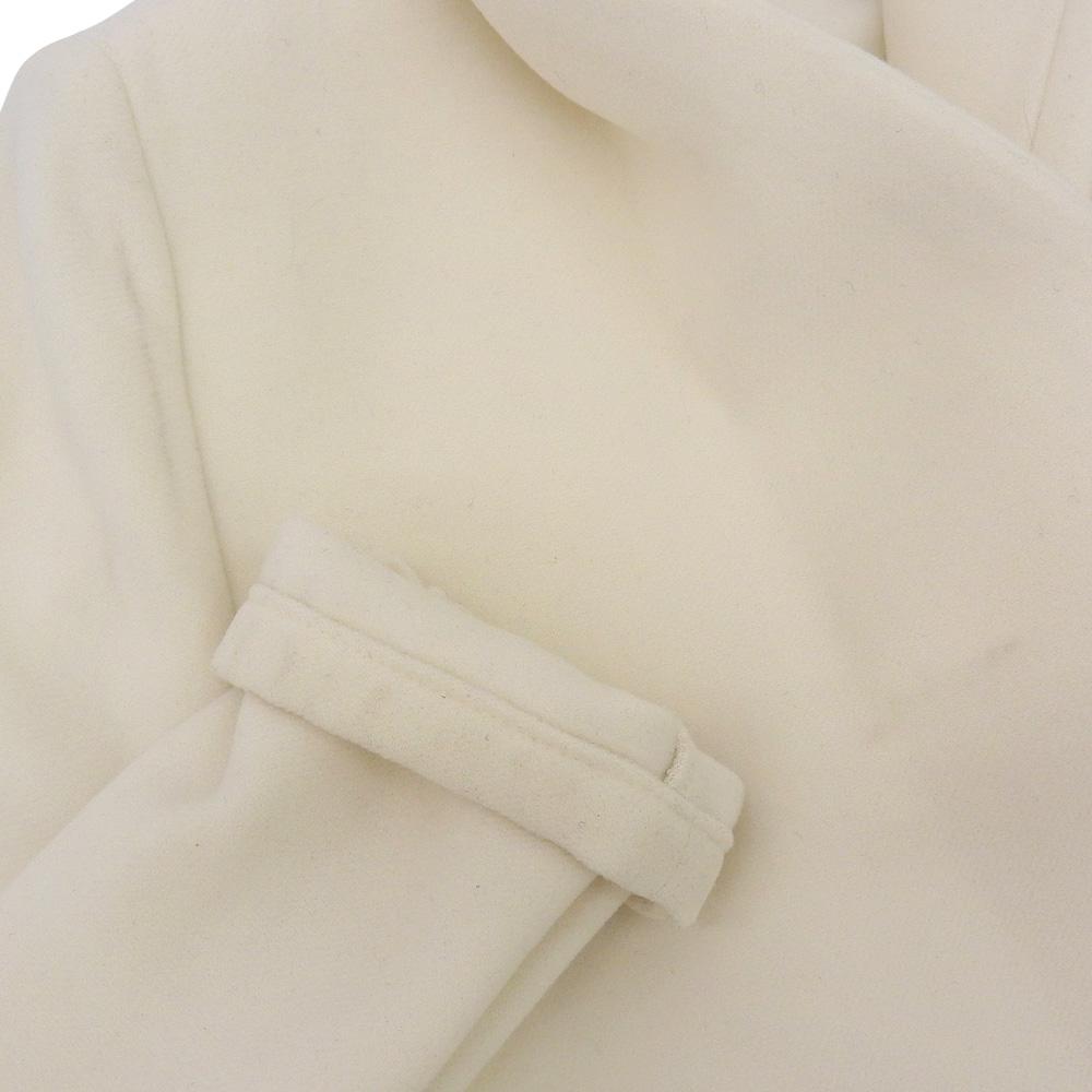 SOV. Women's Big Shawl Collar Open-Front Coat in White (Size F) coat ― whiteUsed