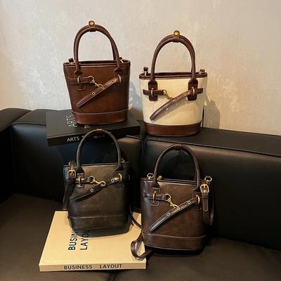 Bucket Bag for Women Crossbody Bags Retro Fashion Casual Bag for Women Designer Bag Purse and Handbag Class Bags