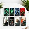 COOL O-one P-Pieces Z-Zoro-ES Phone Case For Samsung Galaxy A73,A72,A71,A70,A53,A52,A51,Soft Silicone Black Cover