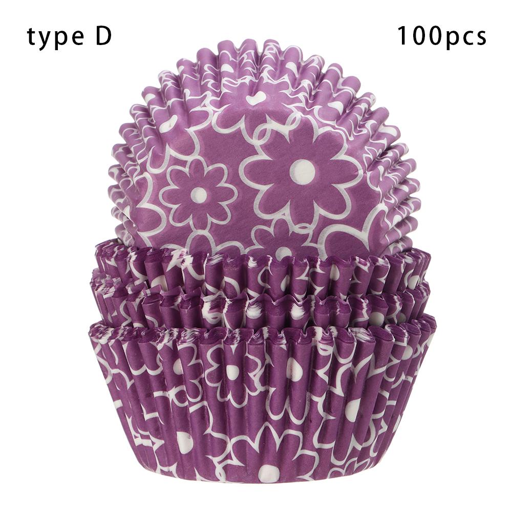 50 Stück/Packung Papier-Cupcake-Förmchen Tulpenblüten-Schokoladen-Cupcake-Hülle Back-Muffin-Halter Hochzeits-Party-Zubehör