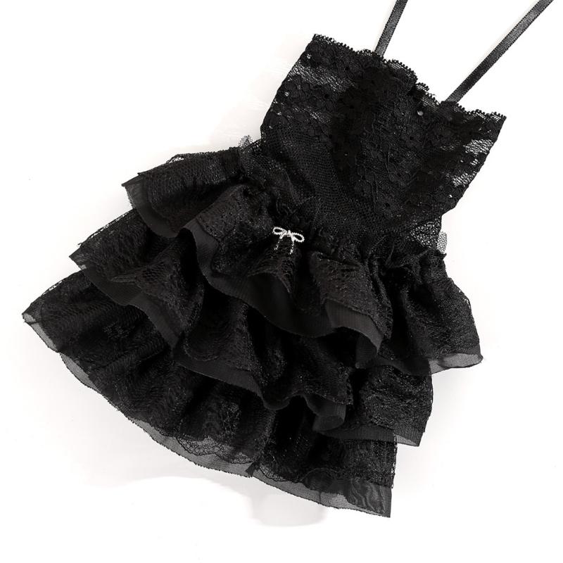 Polsini in Pizzo Elastici Scaldamuscoli Comodi Accessori Cosplay Moda Stile Gotico Costume Anime Maniche per Gambe