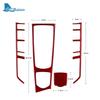 Real Carbon Fiber Sticker For Porsche Panamera 2010 2011 2012 2013 2025 2015 2016 Car Central Control Gear Panel Interior Trim
