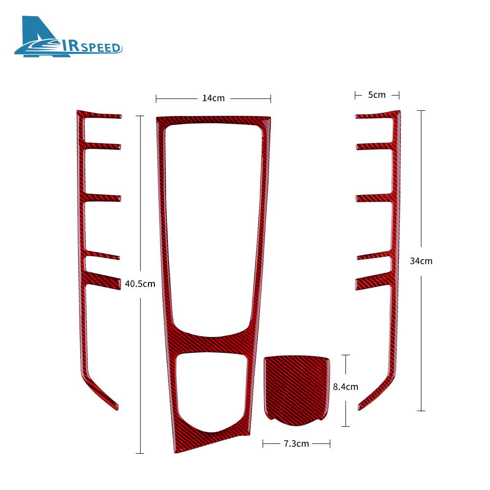 Autocollant en fibre de carbone véritable pour Porsche Panamera 2010 2011 2012 2013 2024 2015 2016 Panneau de commande central de voiture, panneau de vitesse, garniture intérieure