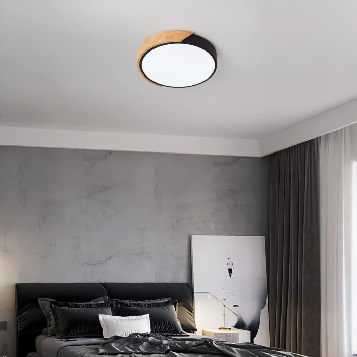 Plafonnier LED - SCHINDORA - 24W - Blanc Froid 6000K - Ø30cm - Économie d'énergie