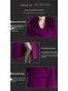 Women's Mid-Length Korean Wool Coat with Fox Fur Collar – Autumn/Winter