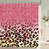 Home shower curtains for bathroom waterproof fabric Nordic style Color love Leopard pattern bathroom Curtains shower curtain